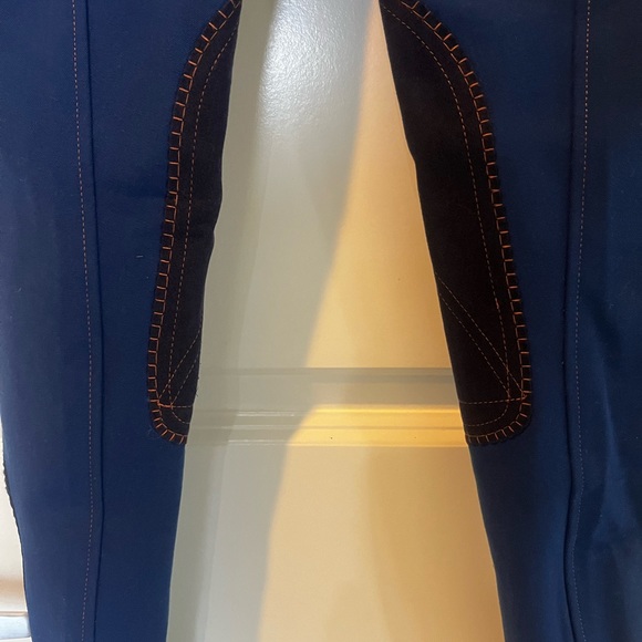 NWOT Piper Evolution High-Rise Breeches Knee Patch, Lapis Blue, Size 12, Girls - Picture 12 of 12